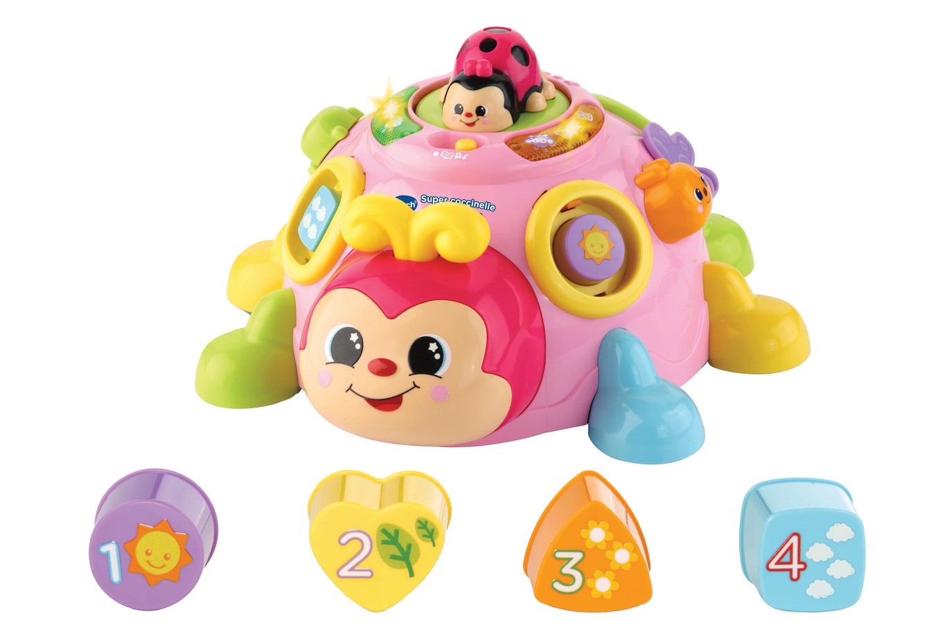 Super coccinelle des formes Rose Apprentissage pour enfant